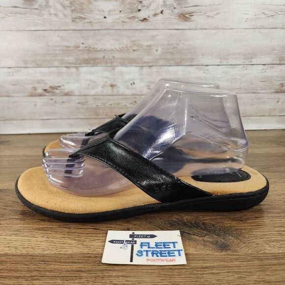 B.o.c. Cadore Womens Black Vegan Leather Flip Flop Sandals size 8 - Picture 3 of 7